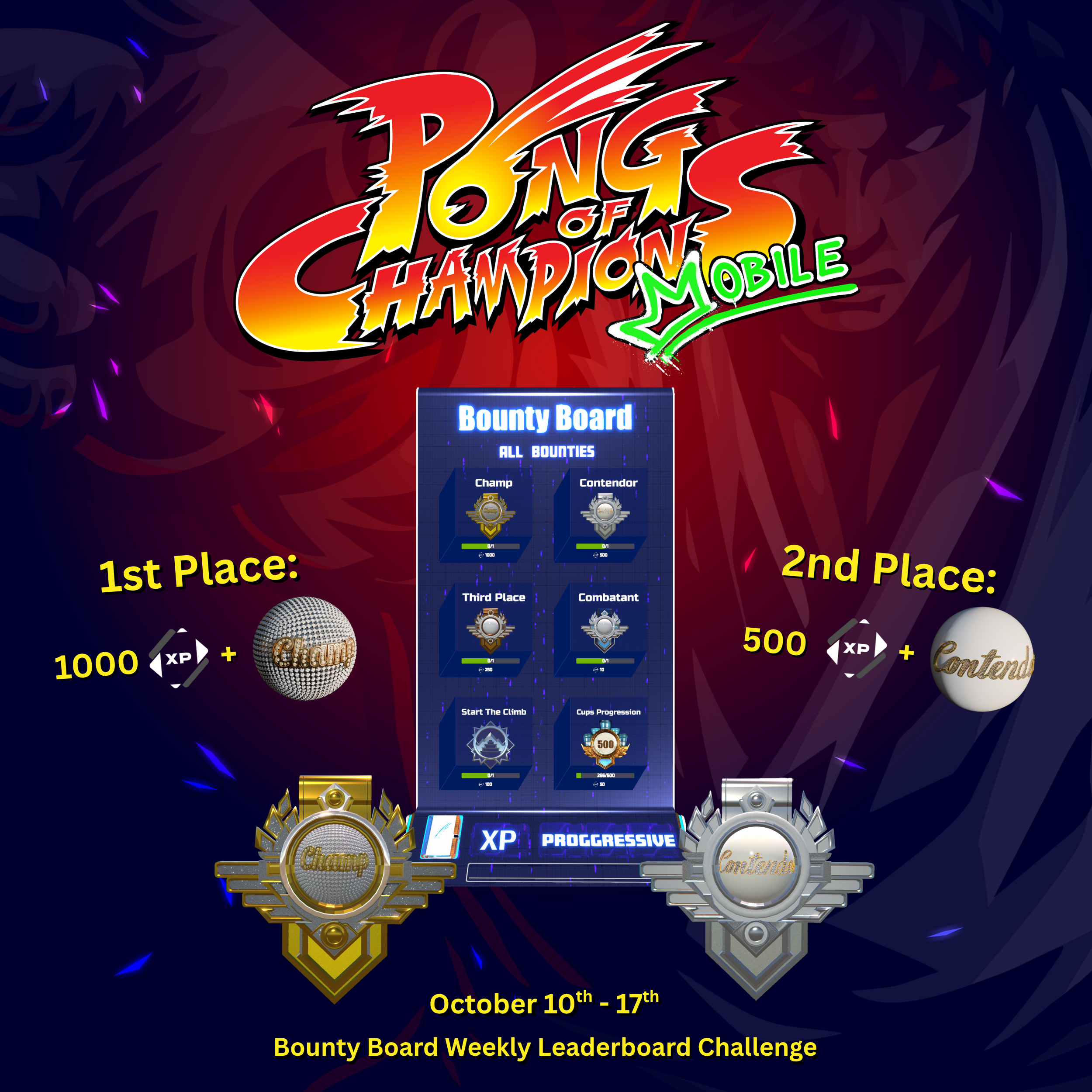 Bounty Board Weekly Leaderboard Challenge - October 10th - 17th