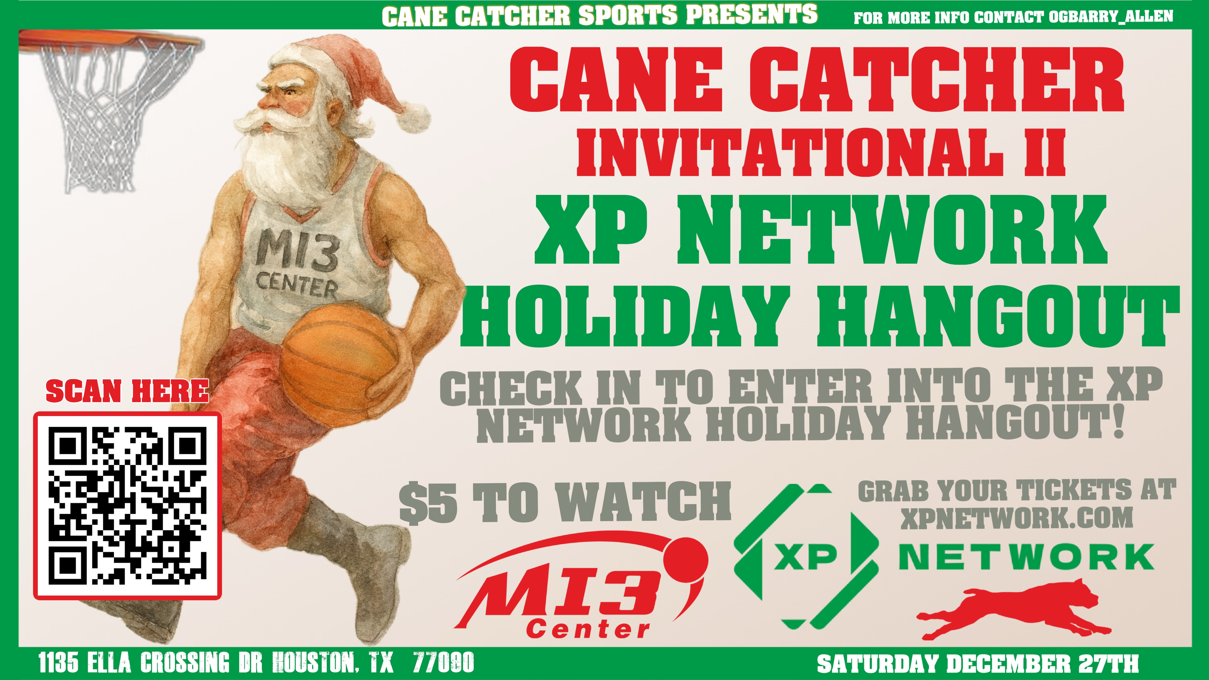 Cane Catcher Holiday Hangout