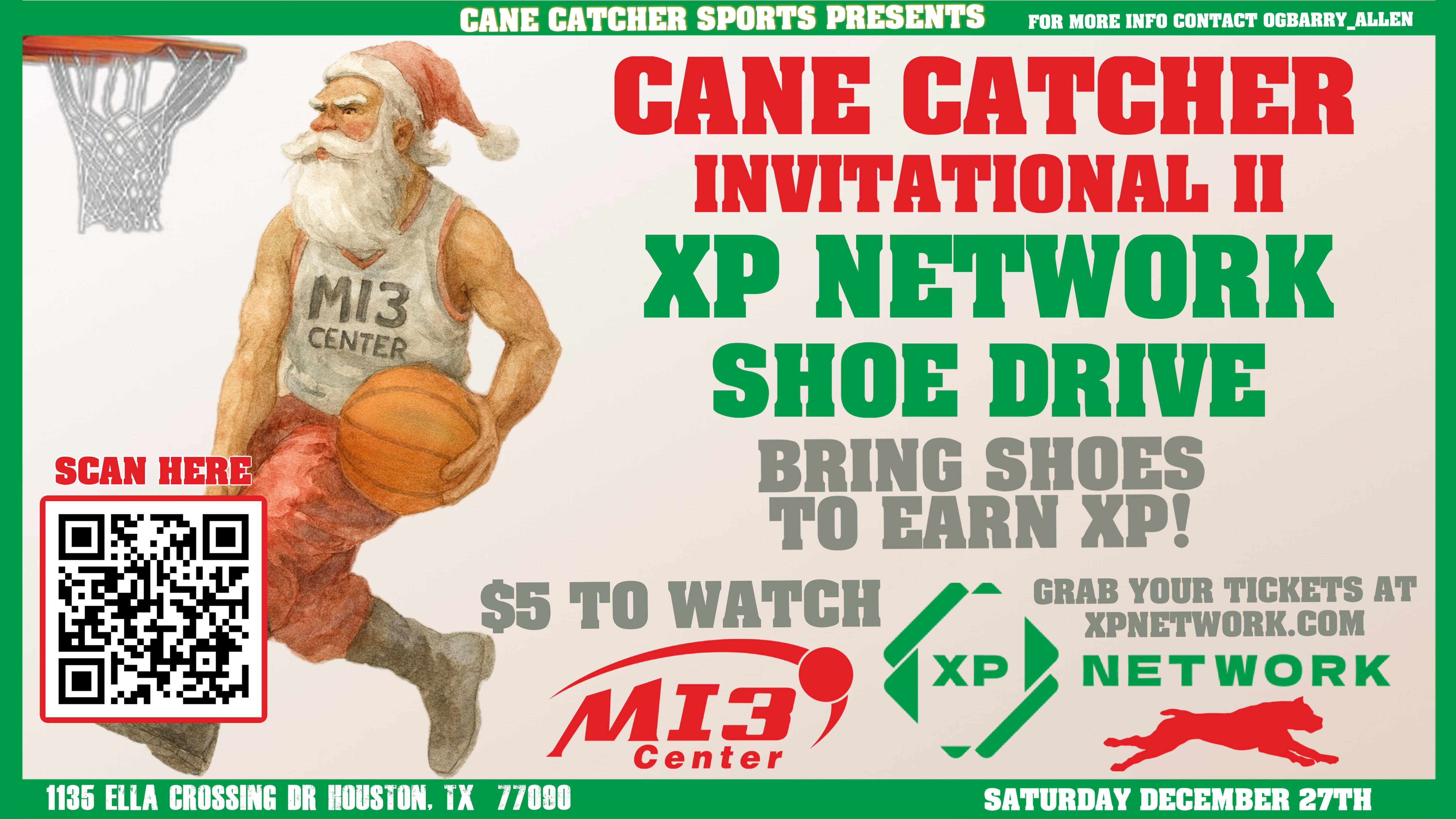 Cane Catcher XP Network Shoe Drive