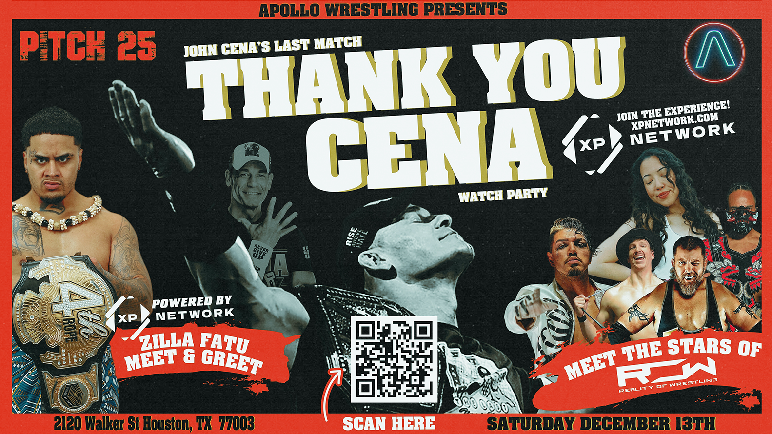 John Cena’s Last Match Watch Party Check In