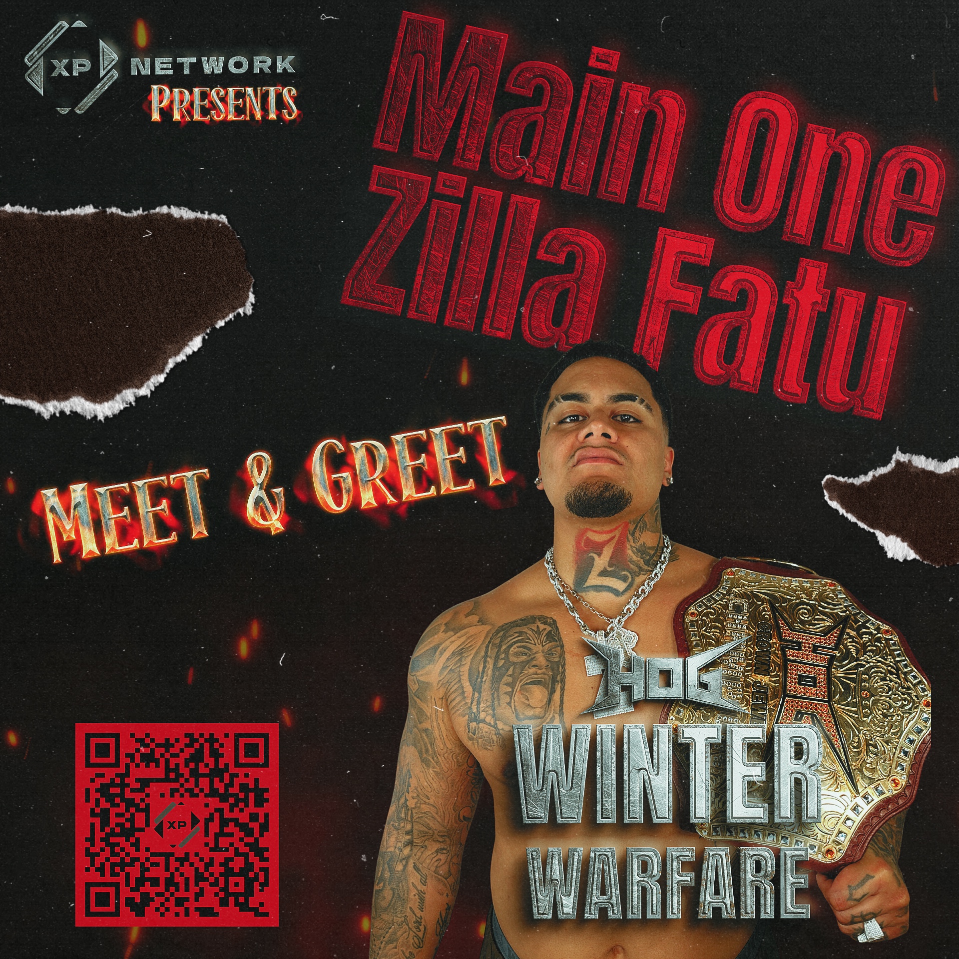 Meet & Greet with Zilla Fatu at Winter Warfare
