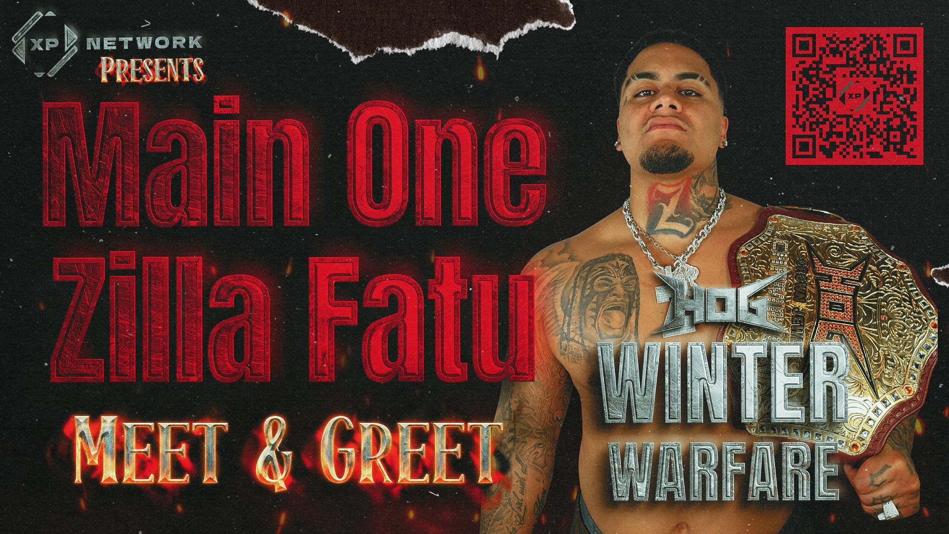 Meet & Greet with Zilla Fatu at Winter Warfare