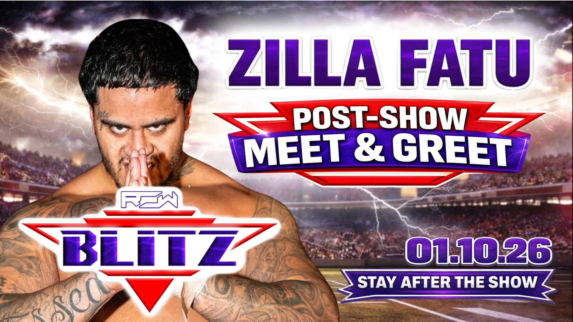 ROW: BLITZ Meet & Greet with Zilla Fatu