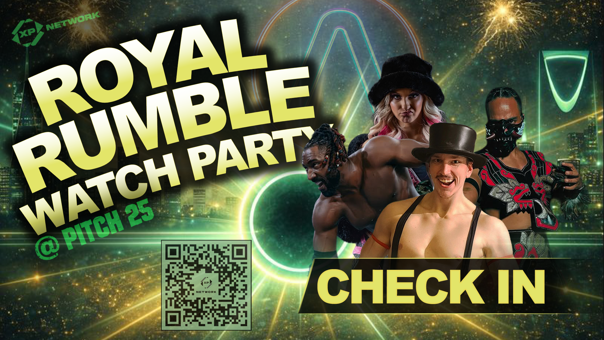 WWE Royal Rumble Watch party Check In
