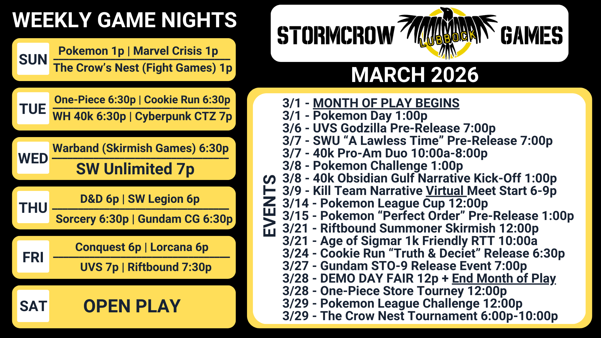 CookieRun Night 6:30p