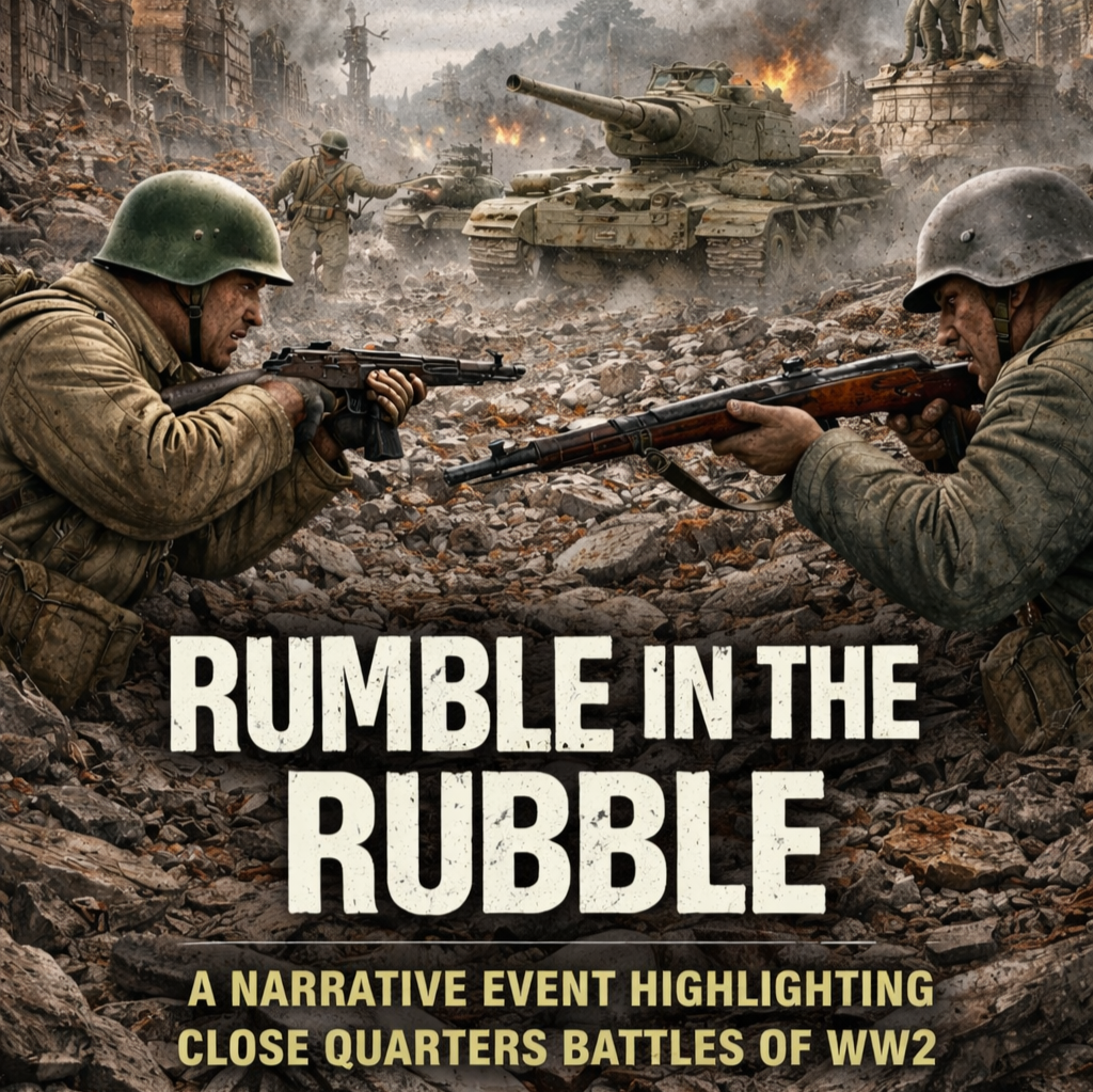 Rumble in the Rubble 2026 - A Bolt Action Narrative Event - Frontline Gaming, Las Vegas NV