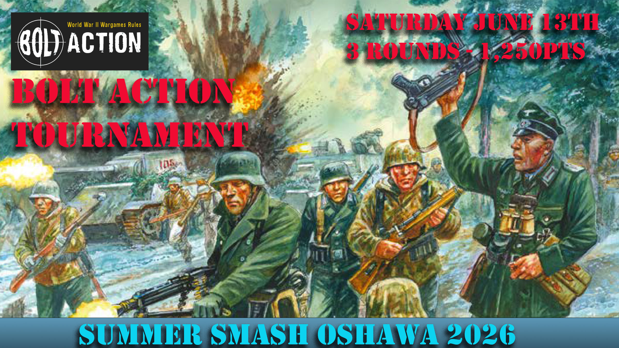 Summer Smash 2026 Bolt Action Tournament Saturday June 13th 2026